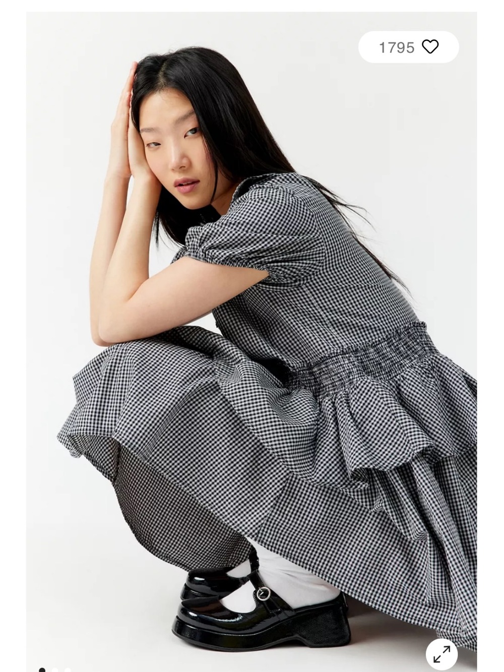 UO Gingham Babydoll Dress